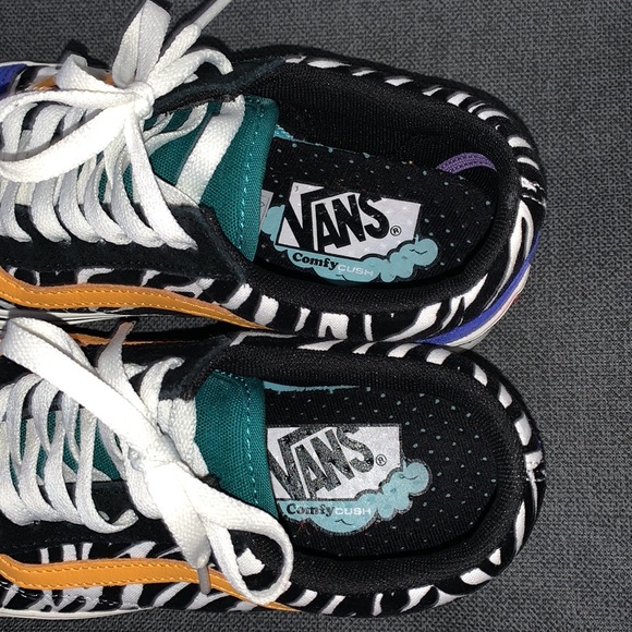 Zebra Colorblock Old Skool Comfycush Vans - Picture 4 of 5